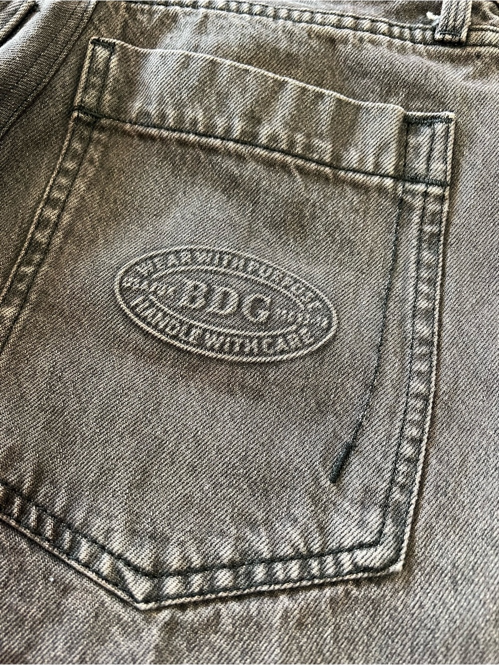 BDG Gray Kids Denim Jeans with Back Pocket Logo